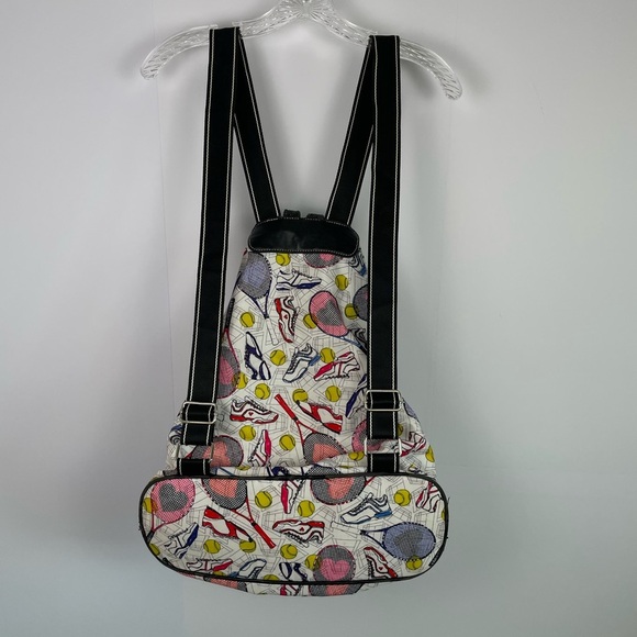 Sydney Love Sport Large Tennis Sport Backpack Racket Holder Pink White Blue - Picture 2 of 14